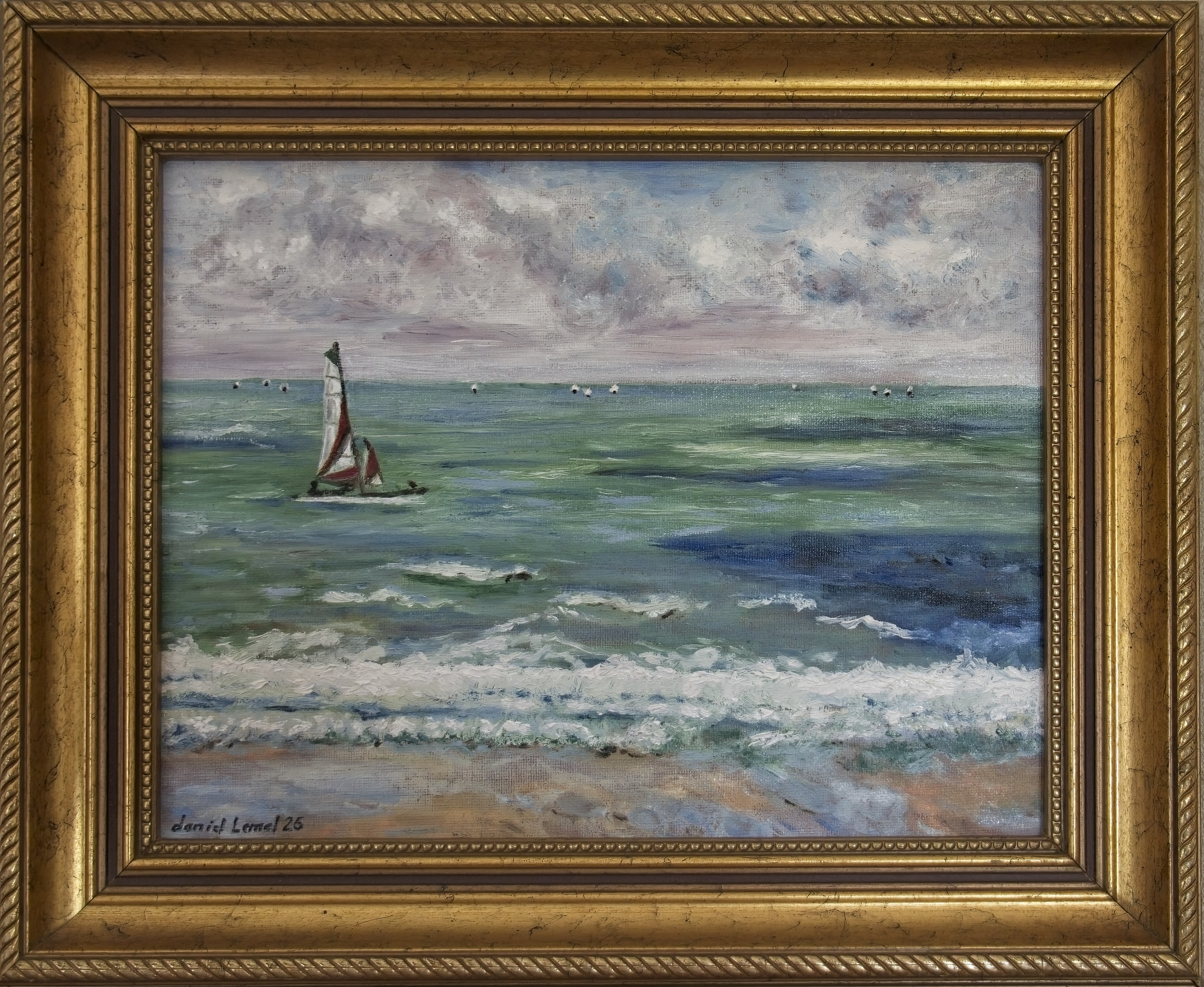 Voilier à Villers-sur-Mer (Calvados)