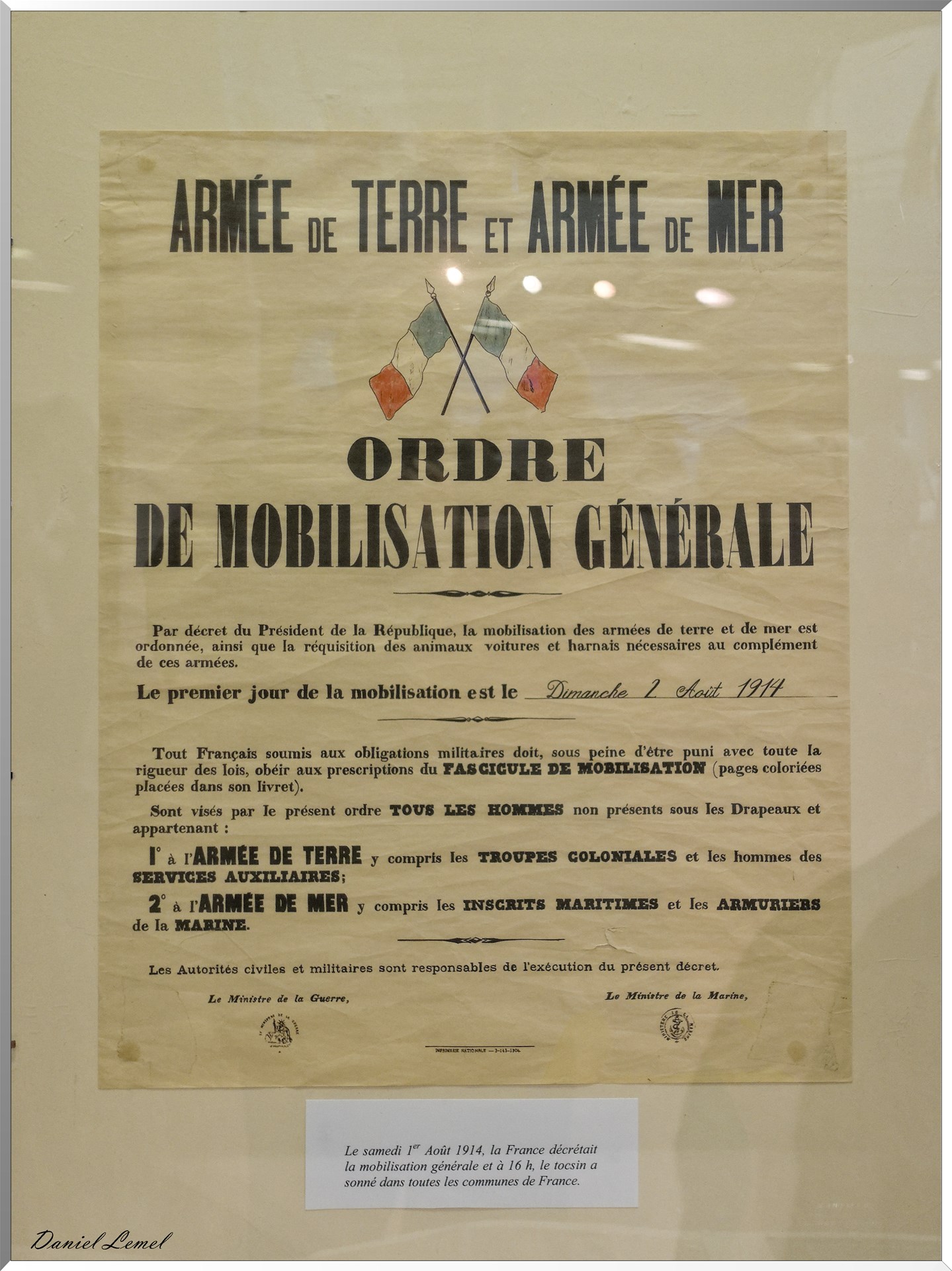Commémoration du centenaire de l'armistice de 1918 - Vernon Eure