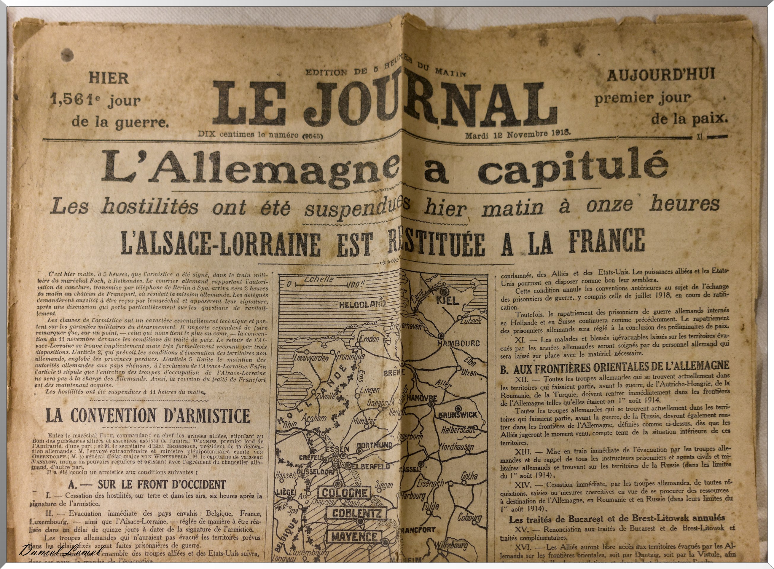 Commémoration du centenaire de l'armistice de 1918 - Vernon Eure