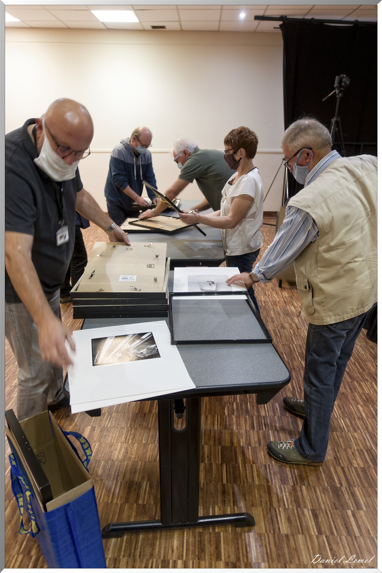 Encadrement des photos des juges