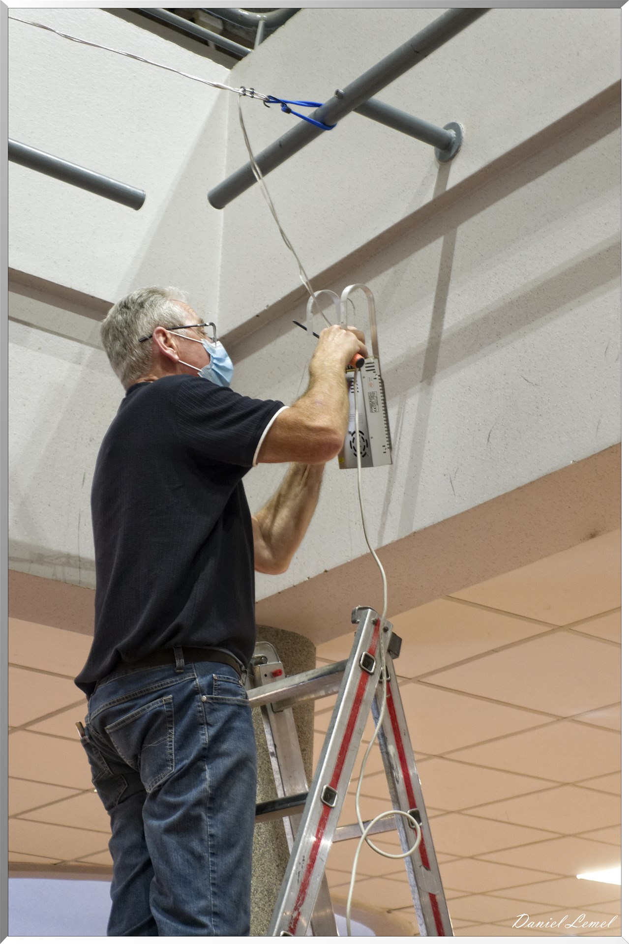 Cablage du boitier de l'alimentation électrique