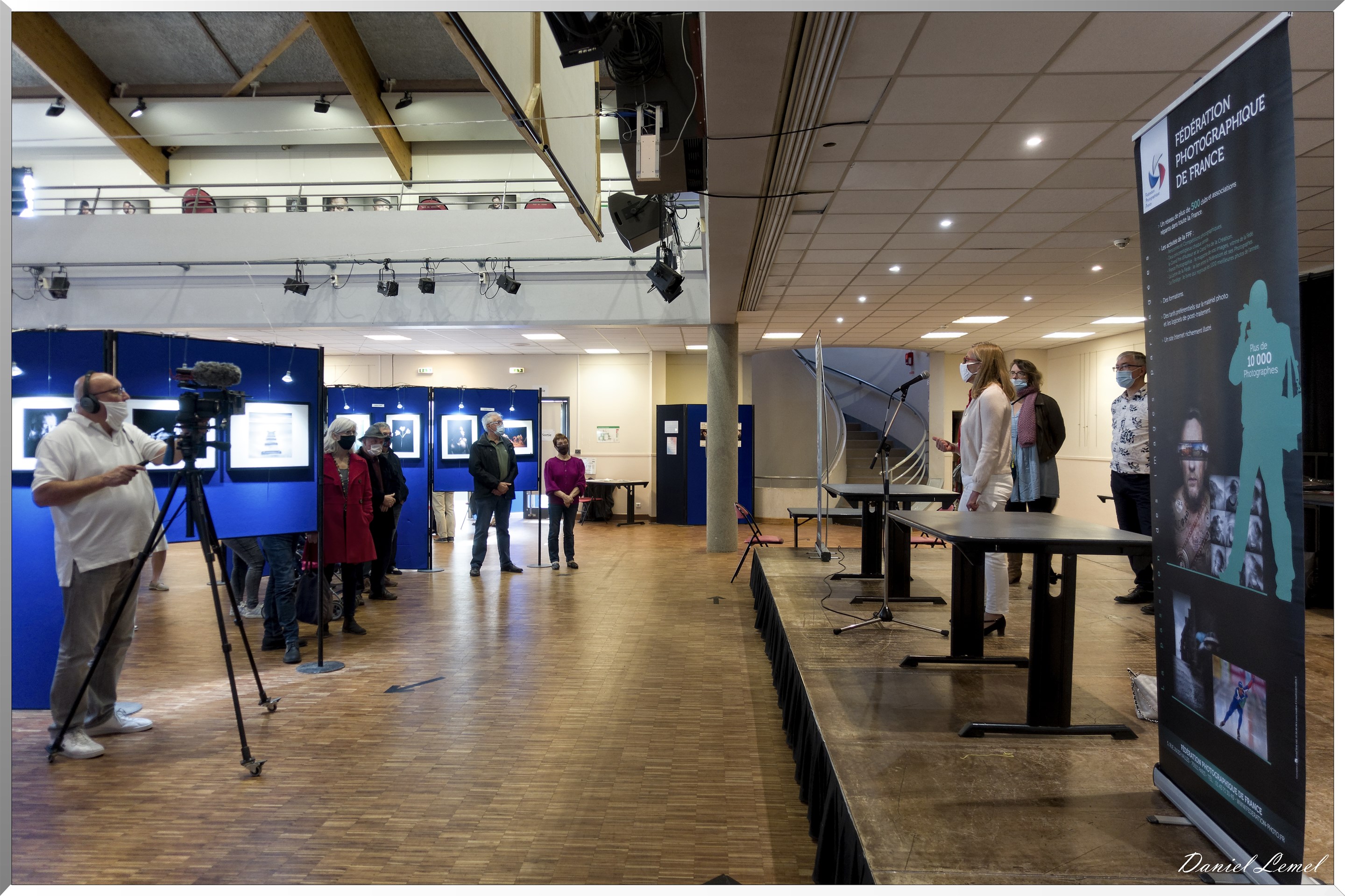 Pierre en plein tournage