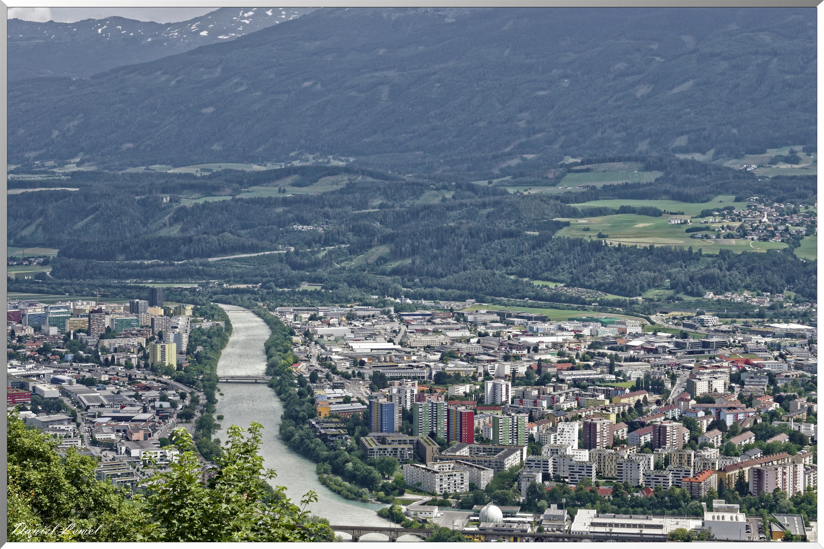 Vue sur la ville d'Innbruck