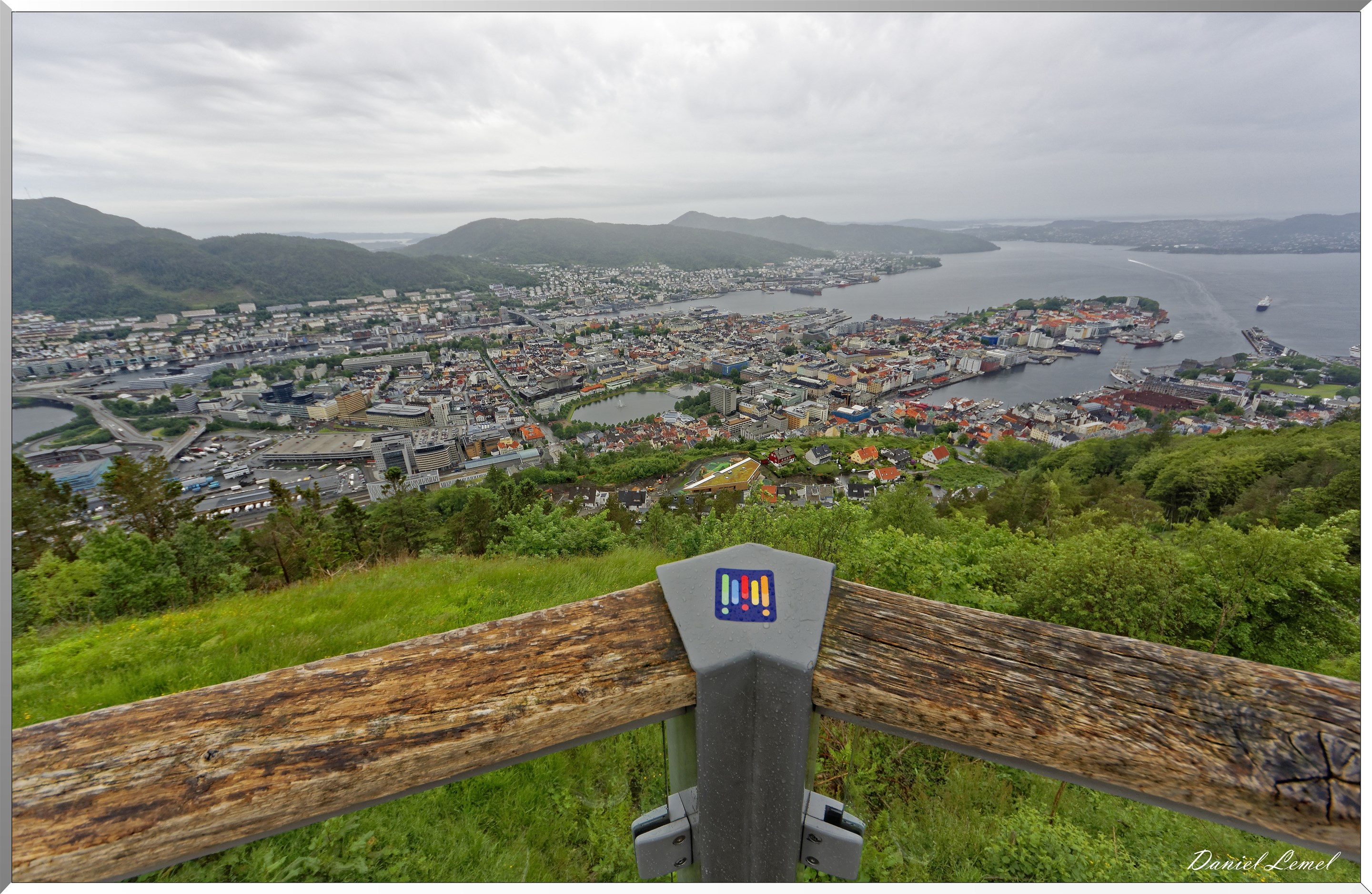 Vue de Bergen sur le Mont  Floyen