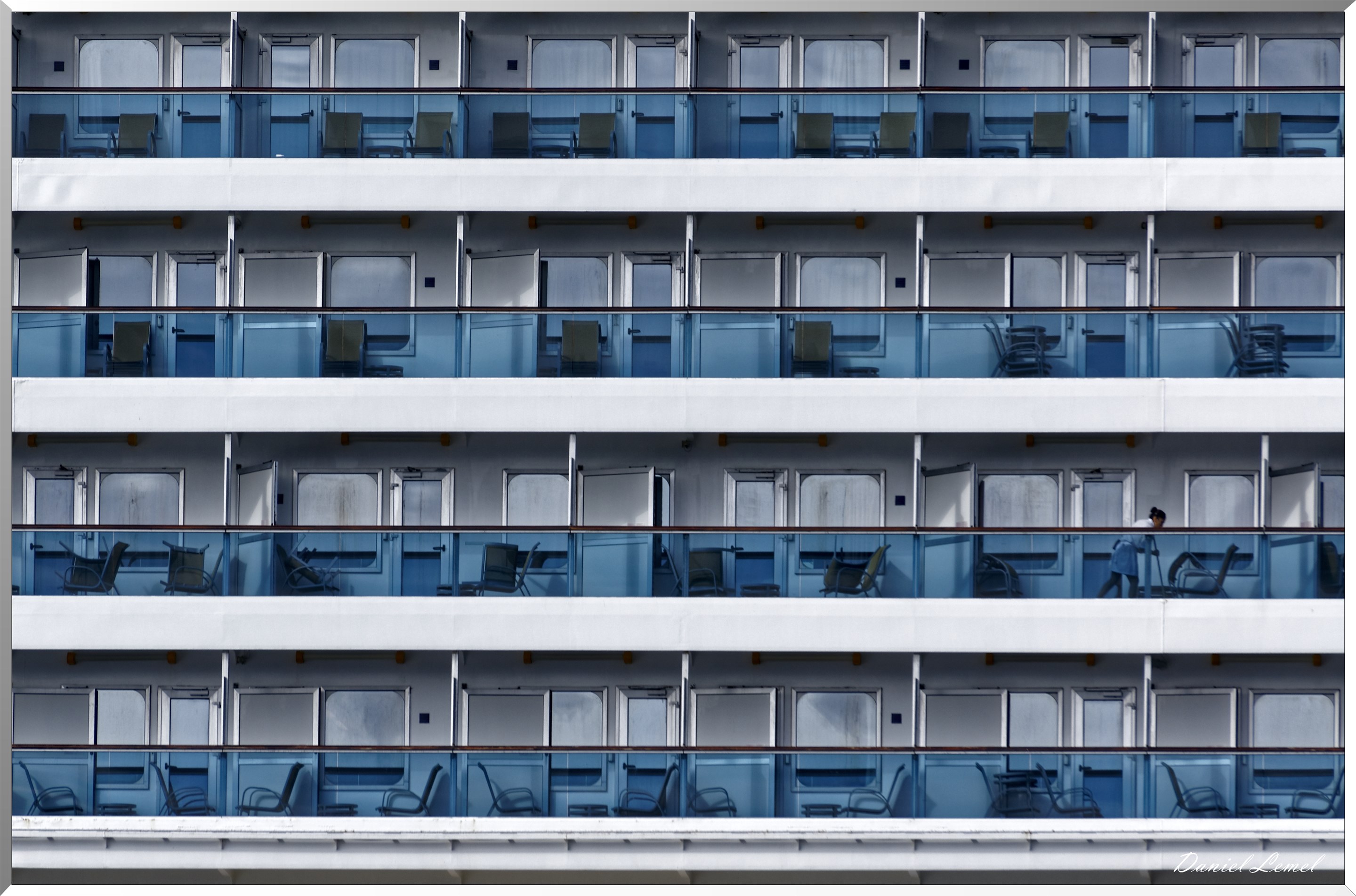 Balcons sur le paquebot